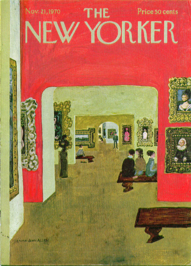 New Yorker cover Allen art museum 11/21 1970