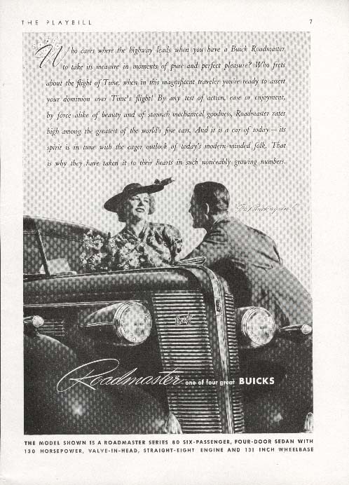 Buick Roadmaster Series 80 Sedan ad 1937