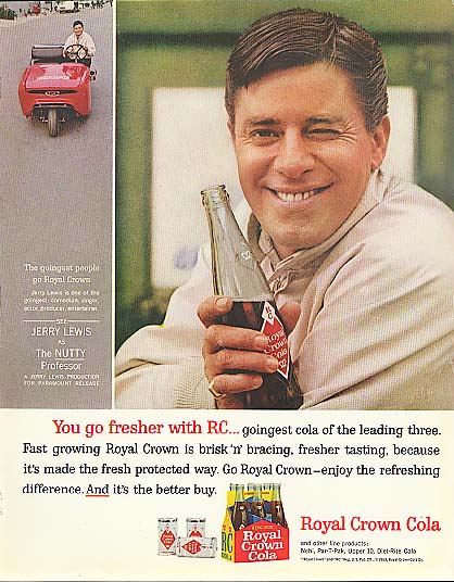 Jerry Lewis for Royal Crown Cola ad 1963