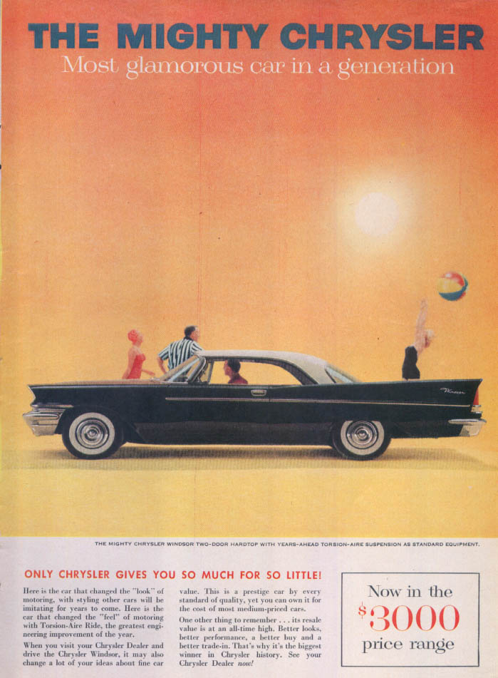 Chrysler Windsor gives so much for so little ad 1957