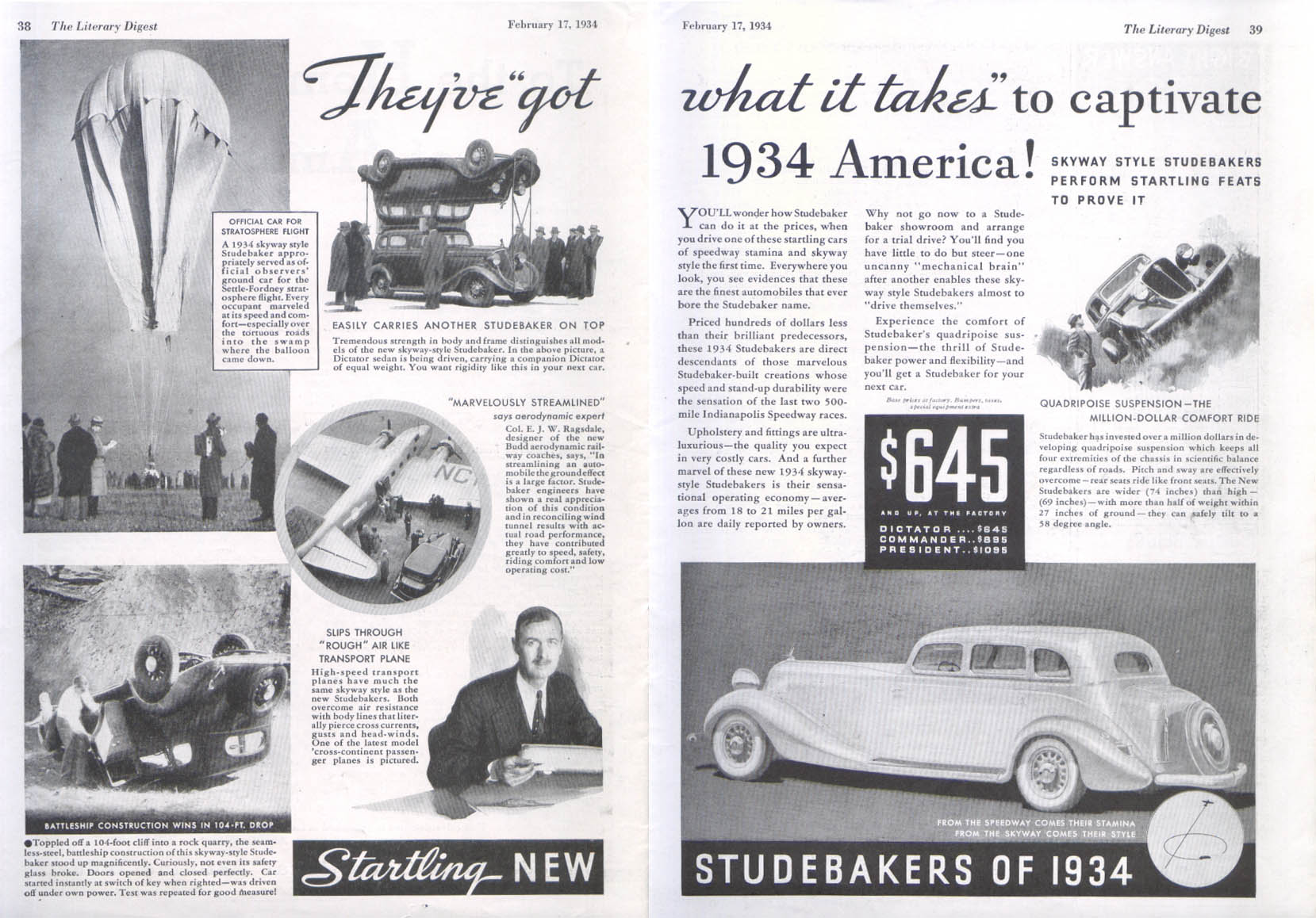 They've got what it takes to captivate Studebaker ad 19