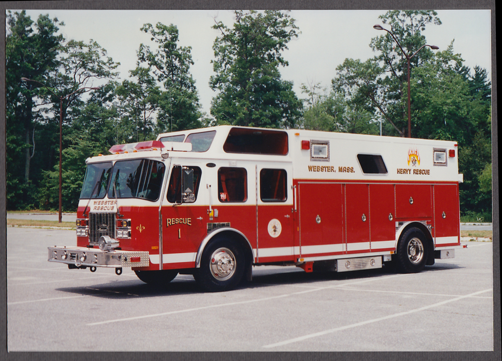 Webster MA FD E-One Heavy Rescue Engine #1 fire truck photo