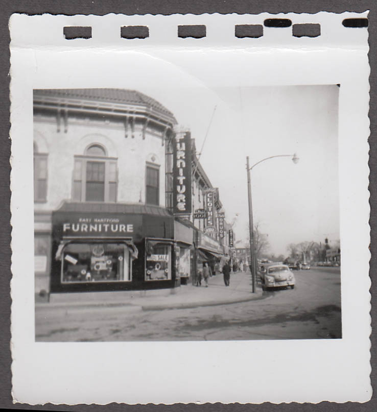 East Hartford Furniture Store Main St looking North snapshot 1950s CT