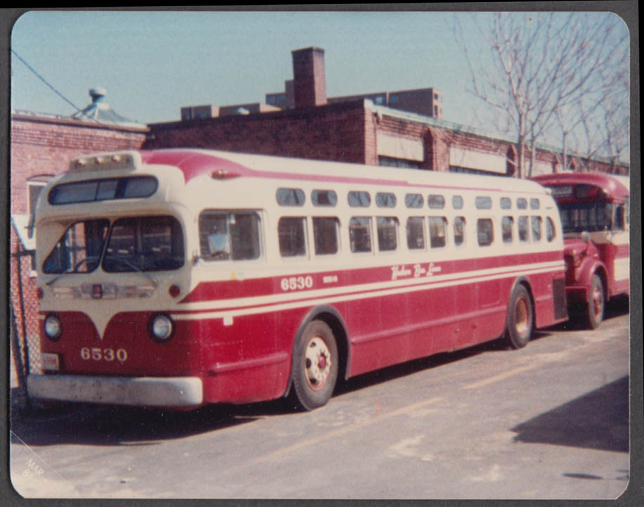 Hudson Bus Lines GM Coach #6530 bus snapshot ca 1970s