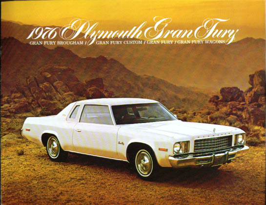 1976 Plymouth Gran Fury Brougham Custom Wagons sales brochure