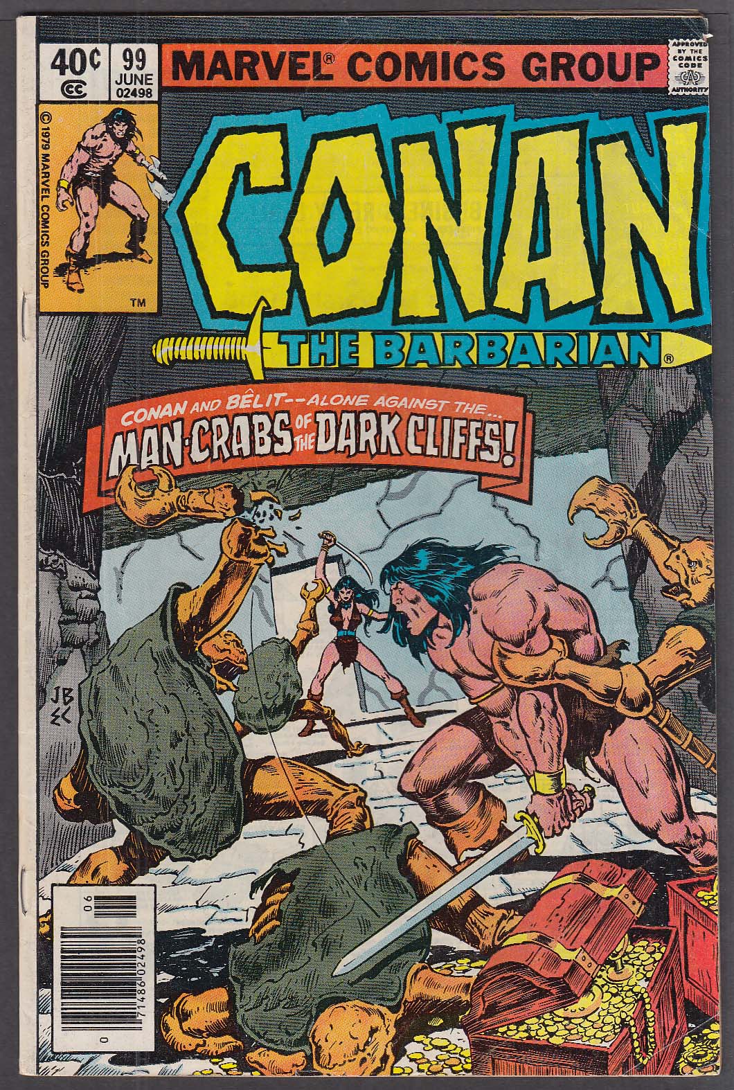 CONAN the BARBARIAN #99 Marvel comic book 6 1979