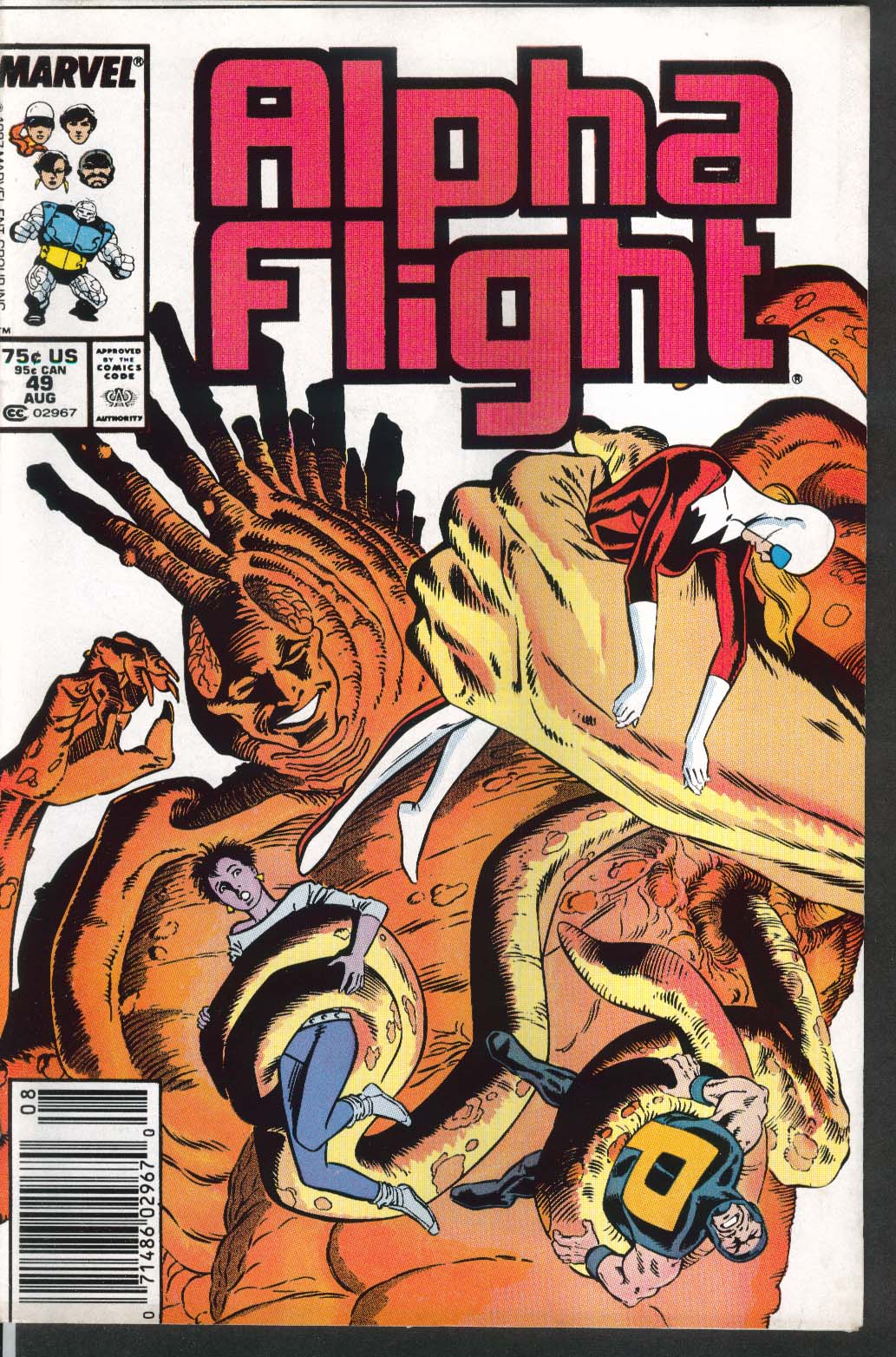 ALPHA FLIGHT #49 Marvel comic book 8 1987