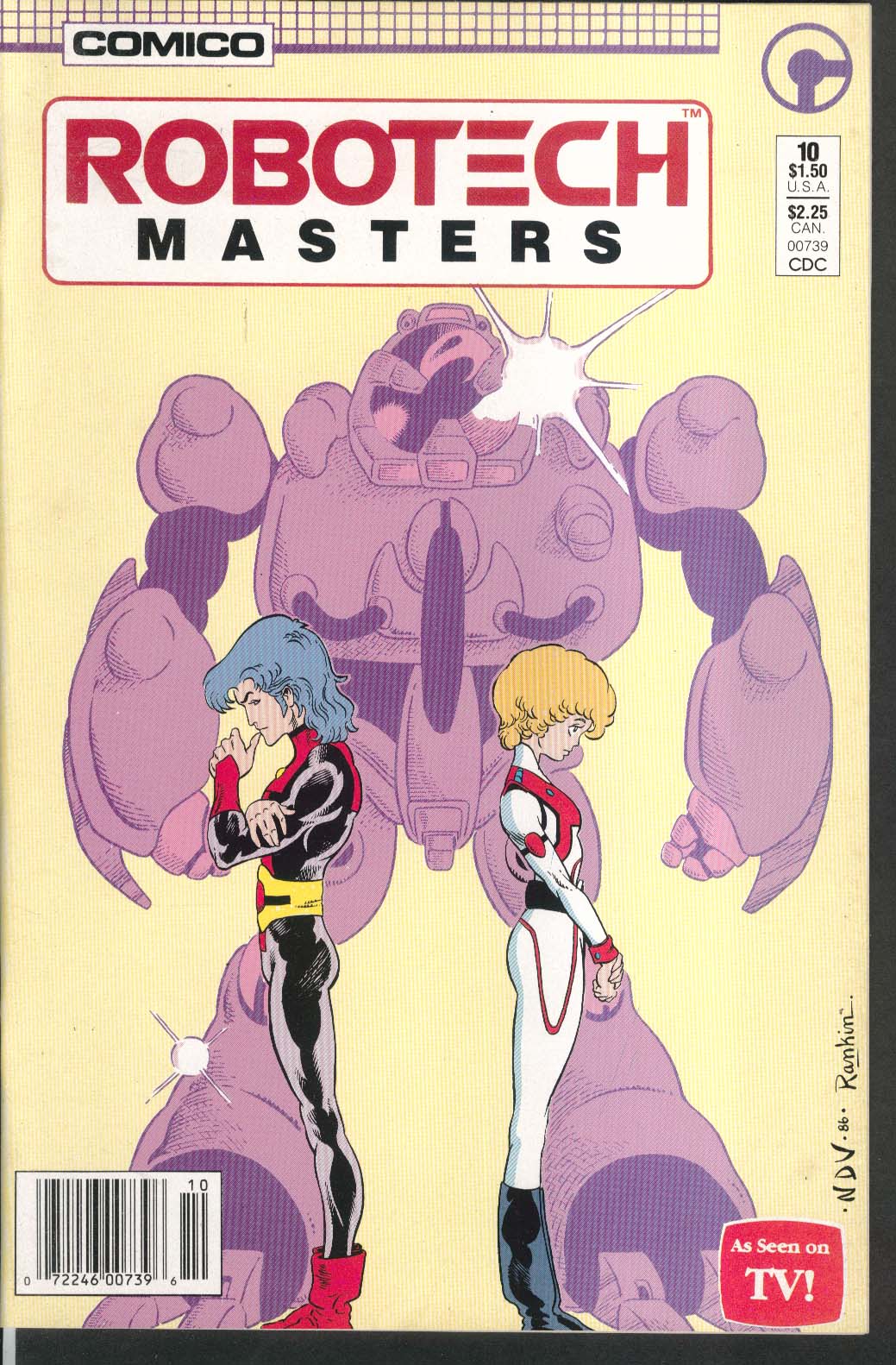 ROBOTECH Masters #10 Comico comic book 8 1986