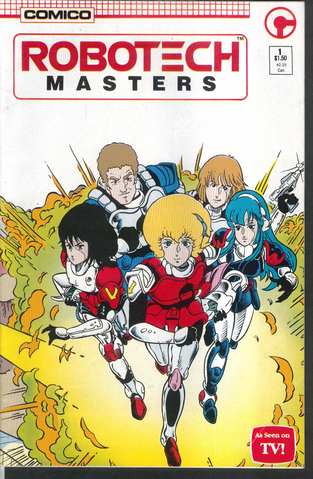 ROBOTECH Masters #1 Comico comic book 7 1985