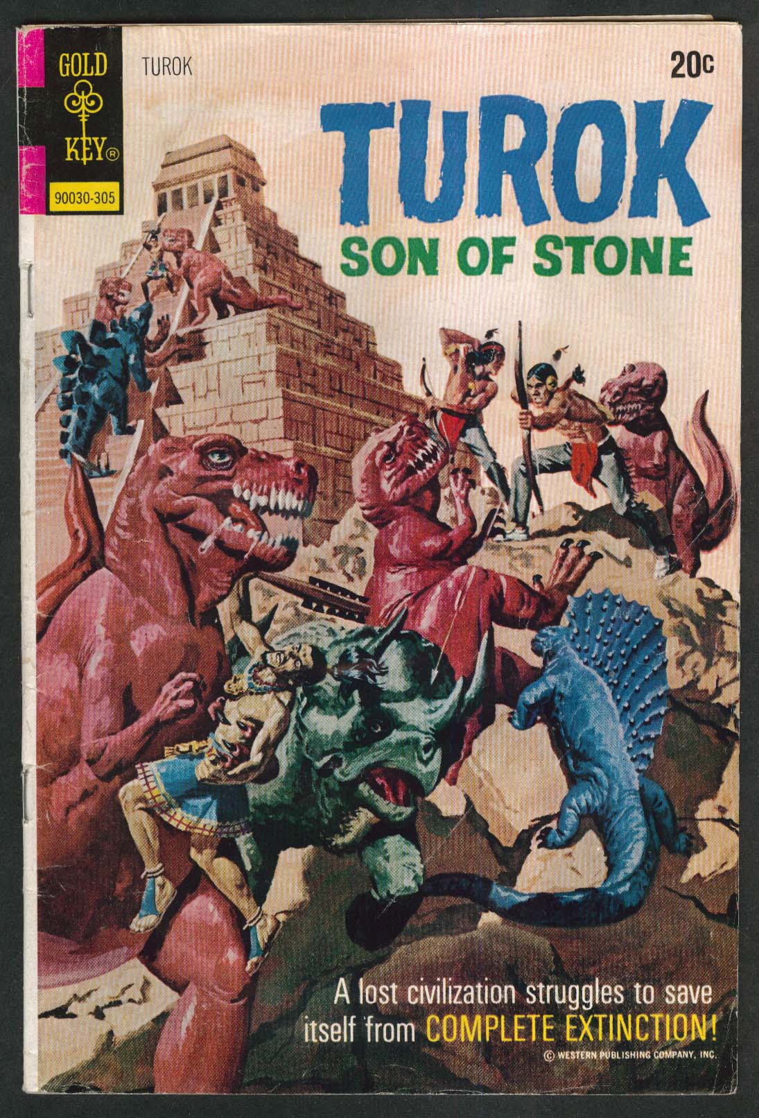 TUROK Son of Stone #84 Gold Key comic book 5 1973