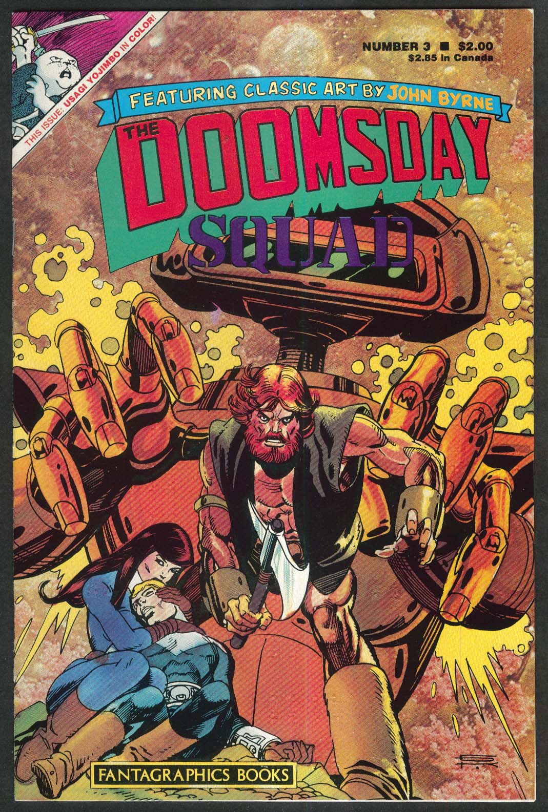 DOOMSDAY SQUAD #3 Fantagraphics Books comic book 10 1986