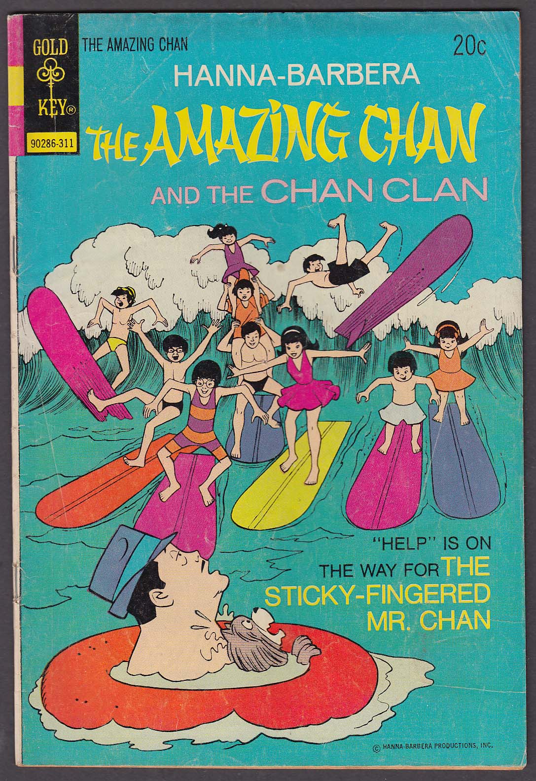 Hanna-Barbera AMAZING CHAN & THE CHAN CLAN #3 Gold Key comic book 11 1973