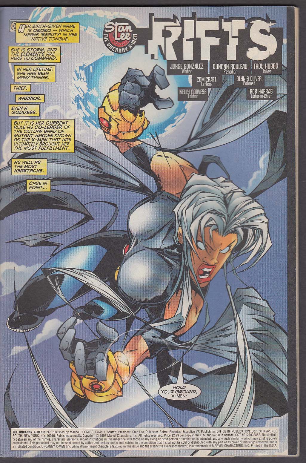 UNCANNY X-MEN 1997 ANNUAL Marvel comic book