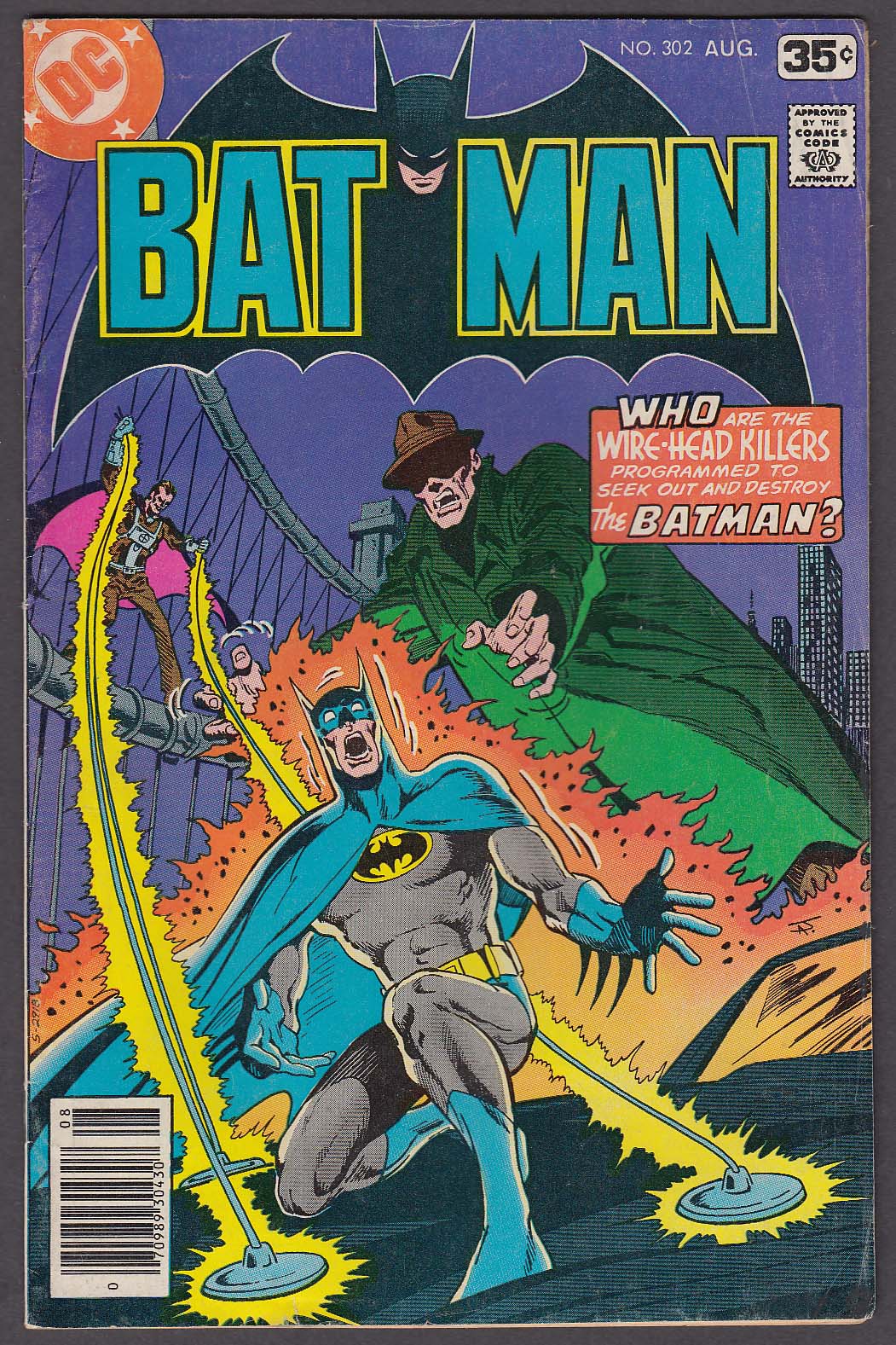 BATMAN #302 DC comic book 8 1978