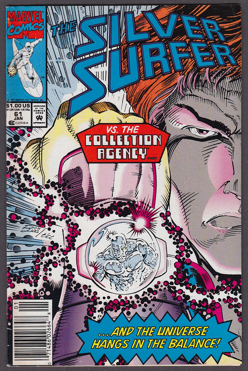 SILVER SURFER #61 Marvel comic book 1 1992