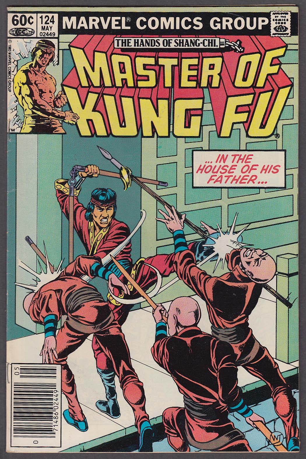 MASTER of KUNG FU #124 Marvel comic book 5 1983