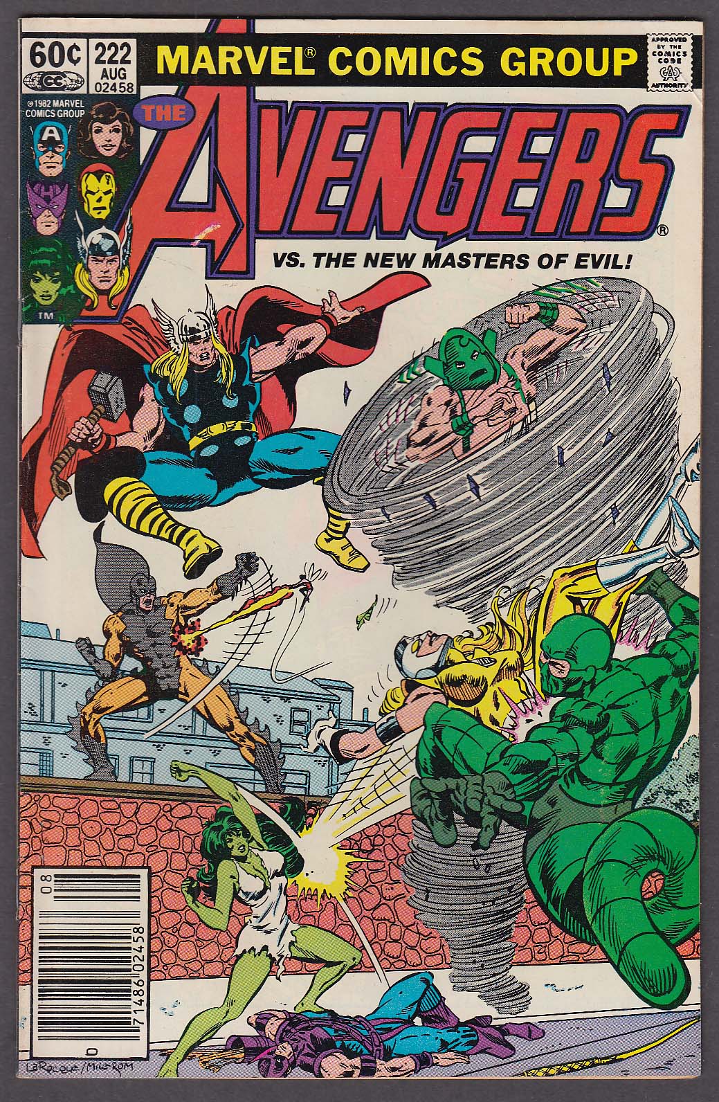 The AVENGERS #222 Marvel comic book 8 1982