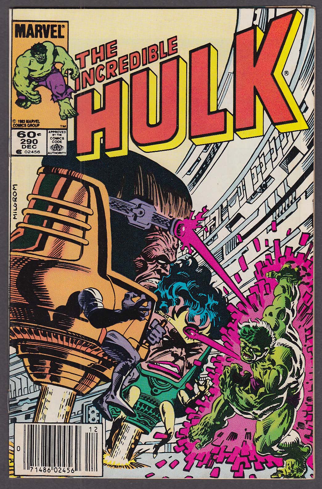 INCREDIBLE HULK #290 Marvel comic book 12 1983