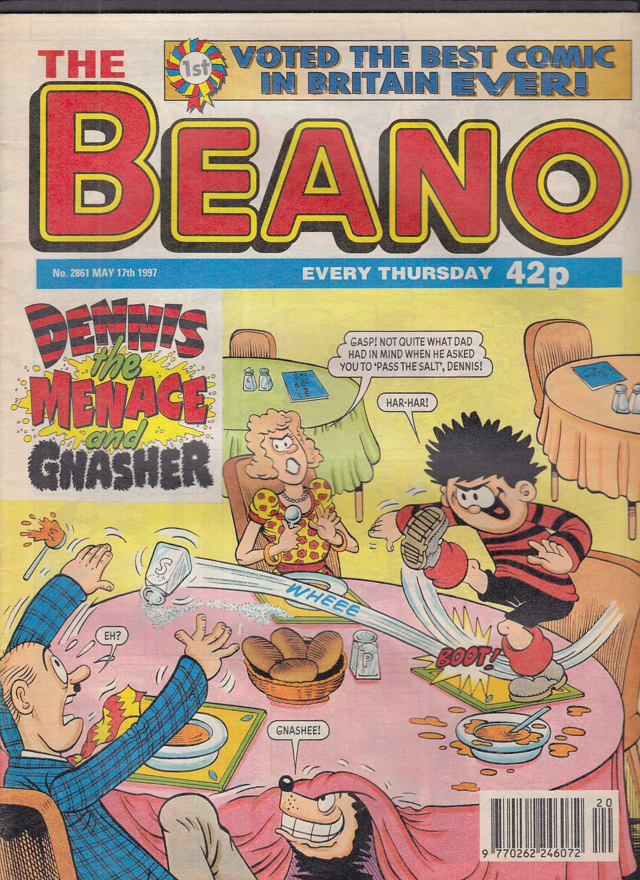 The BEANO #2861 Dennis the Menace UK comic book 5/17 1997