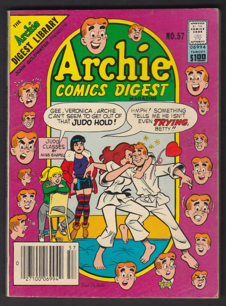 ARCHIE Comics Digest #57 comic book 12 1982 Dan DeCarlo