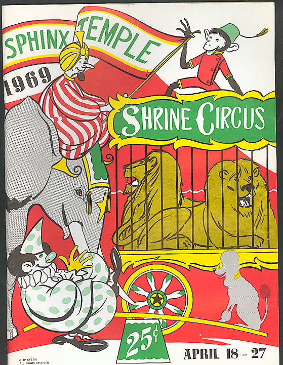 Sphinx Temple Shrine Circus Program 1969