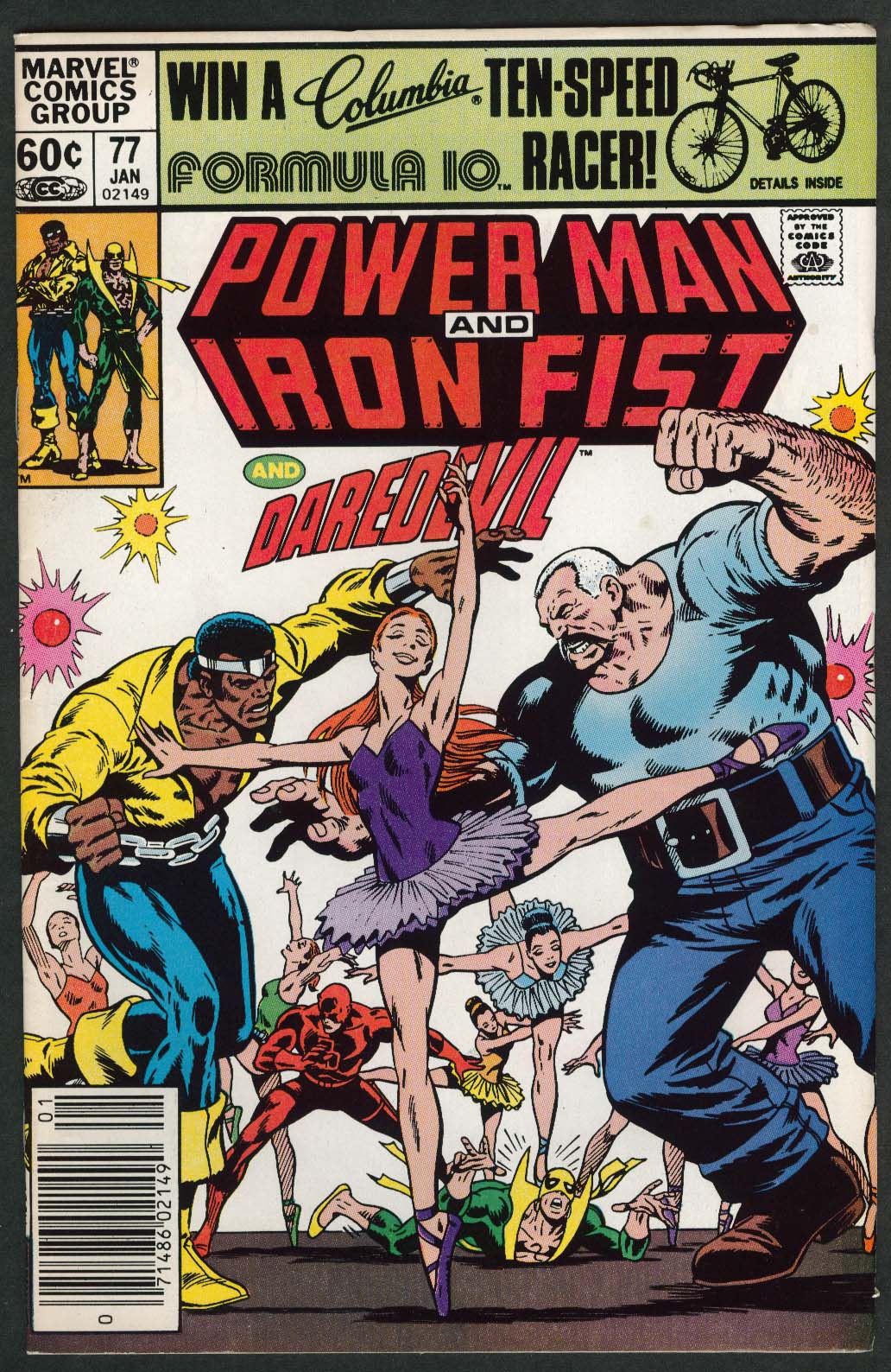 POWER MAN & IRON FIST #77 Marvel Comic Book 1 1982