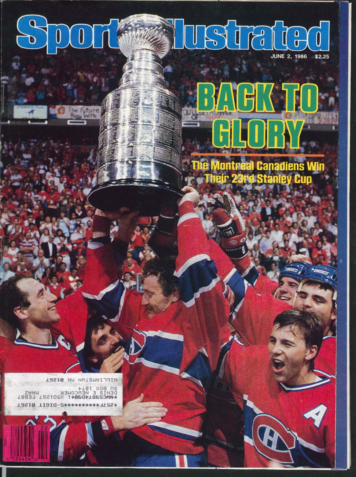 Montreal canadiens vunnit stanley cup 1986