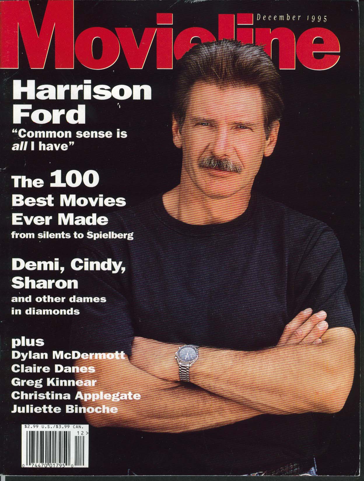 MOVIELINE Harrison Ford Demi Moore Greg Kinnear Sharon Stone ++ 12 1995