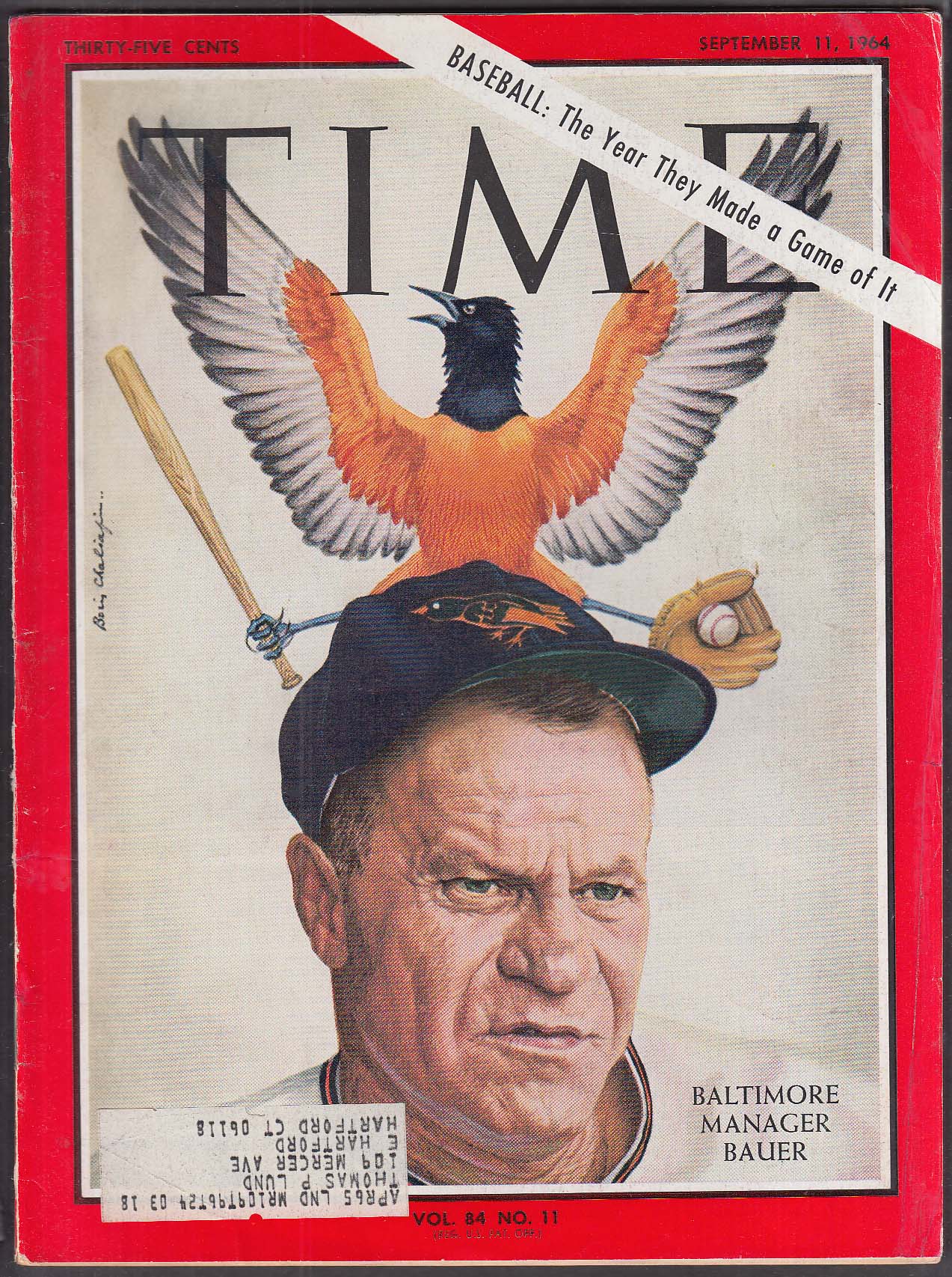 TIME Baltimore Orioles manager Hank Bauer 9/11 1964