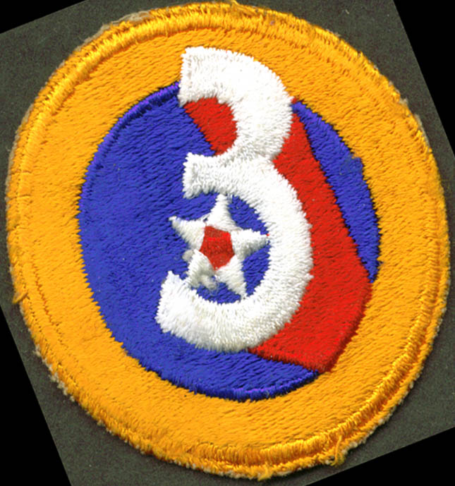 US Army 3rd Air Force shoulder patch USAAF