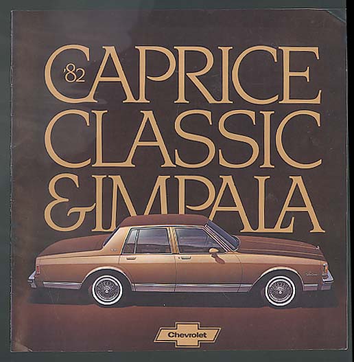 1982 Chevrolet Caprice & Impala sales brochure