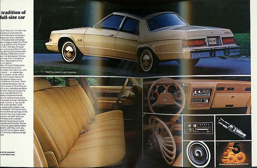 1981 Plymouth Gran Fury sales brochure