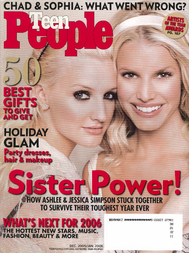 Teen People Ashlee Jessica Simpson 1 2006