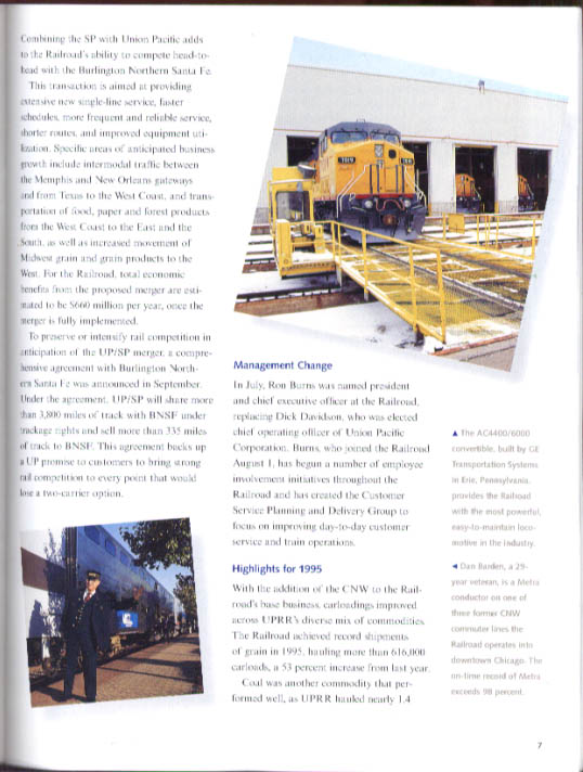 Union Pacific Corporation Annual Report 1995  