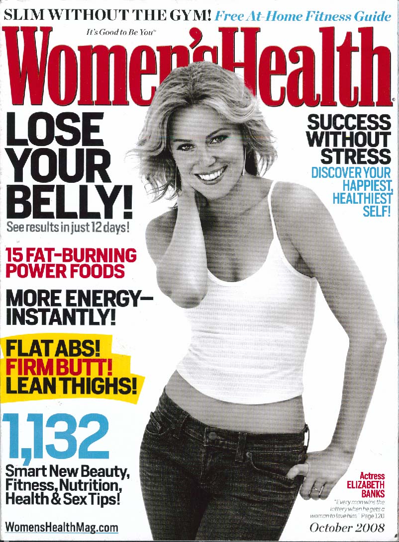 WOMEN'S HEALTH Elizabeth Banks 10 2008