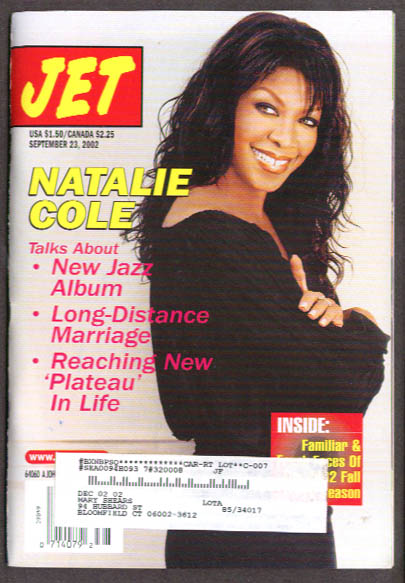 JET magazine Natalie Cole 9/23 2002