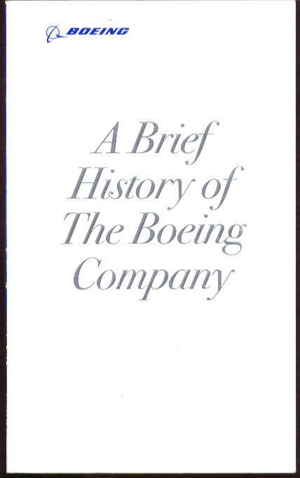 Brief History of the Boeing Company 1997