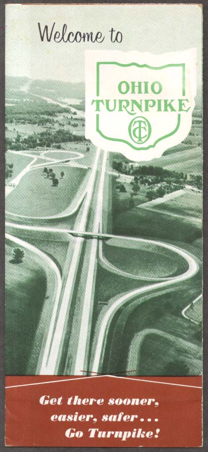 Welcome to the Ohio Turnpike map folder 1958