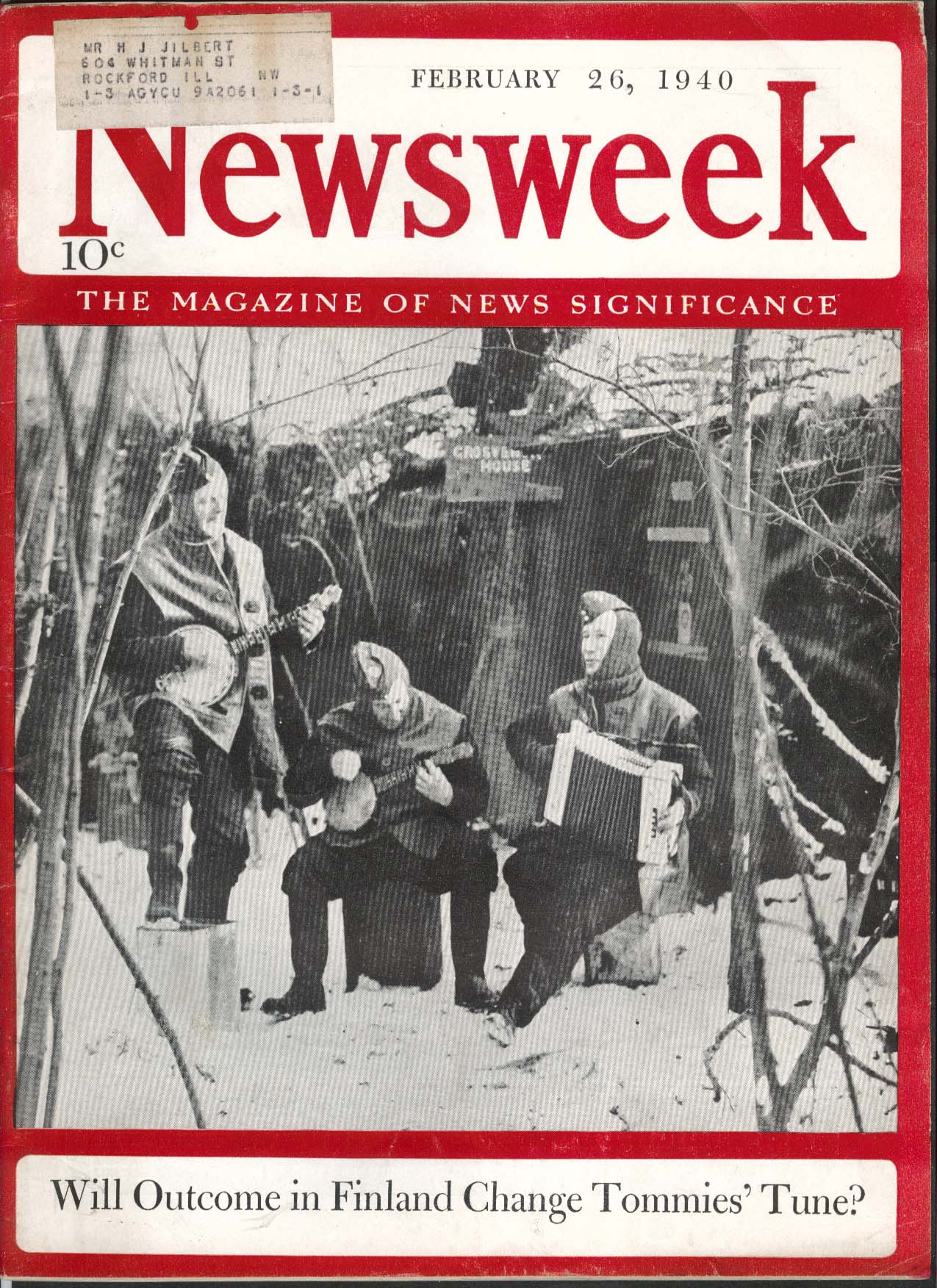 NEWSWEEK Finnish War Fort Benning training exercises Adolf Hitler 2/26 1940