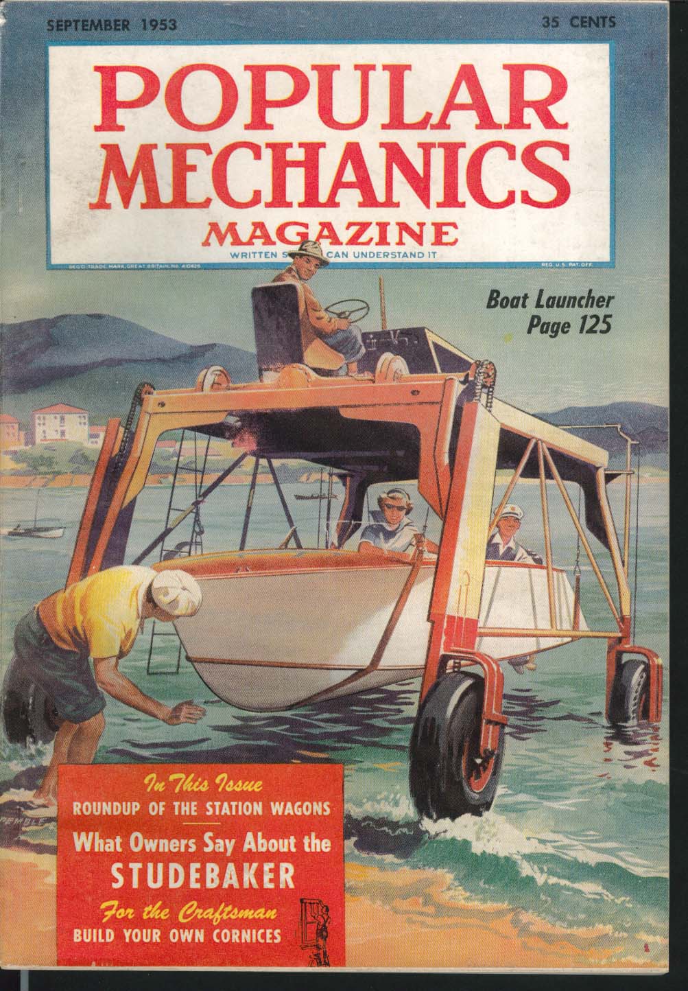 POPULAR MECHANICS Studebaker owners report; station wagons; boat ...