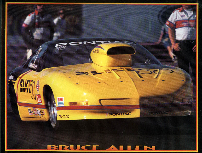 Bruce Allen Slick 50 Pontiac Firebird Pro Stock NHRA print 1995