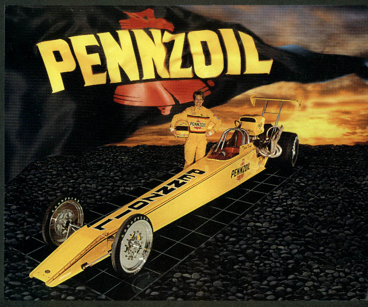 Terri Kent Pennzoil Super Comp Chevrolet Dragster NHRA print 1995