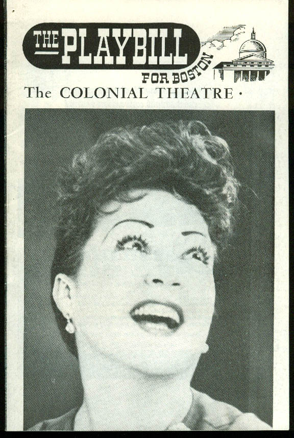 Ethel Merman Gypsy Colonial Theatre Boston Playbill 1961 | eBay