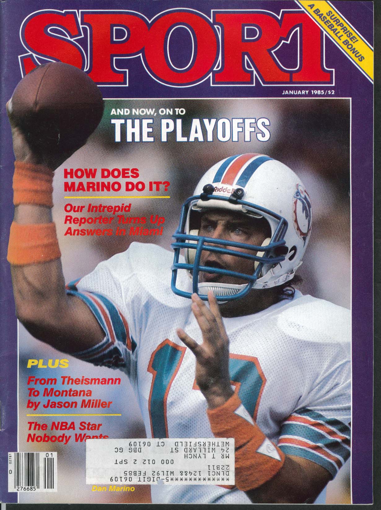 SPORT Dan Marino Jason Miller Mark Duper Clayton Renaldo Nehemiah 1 1985