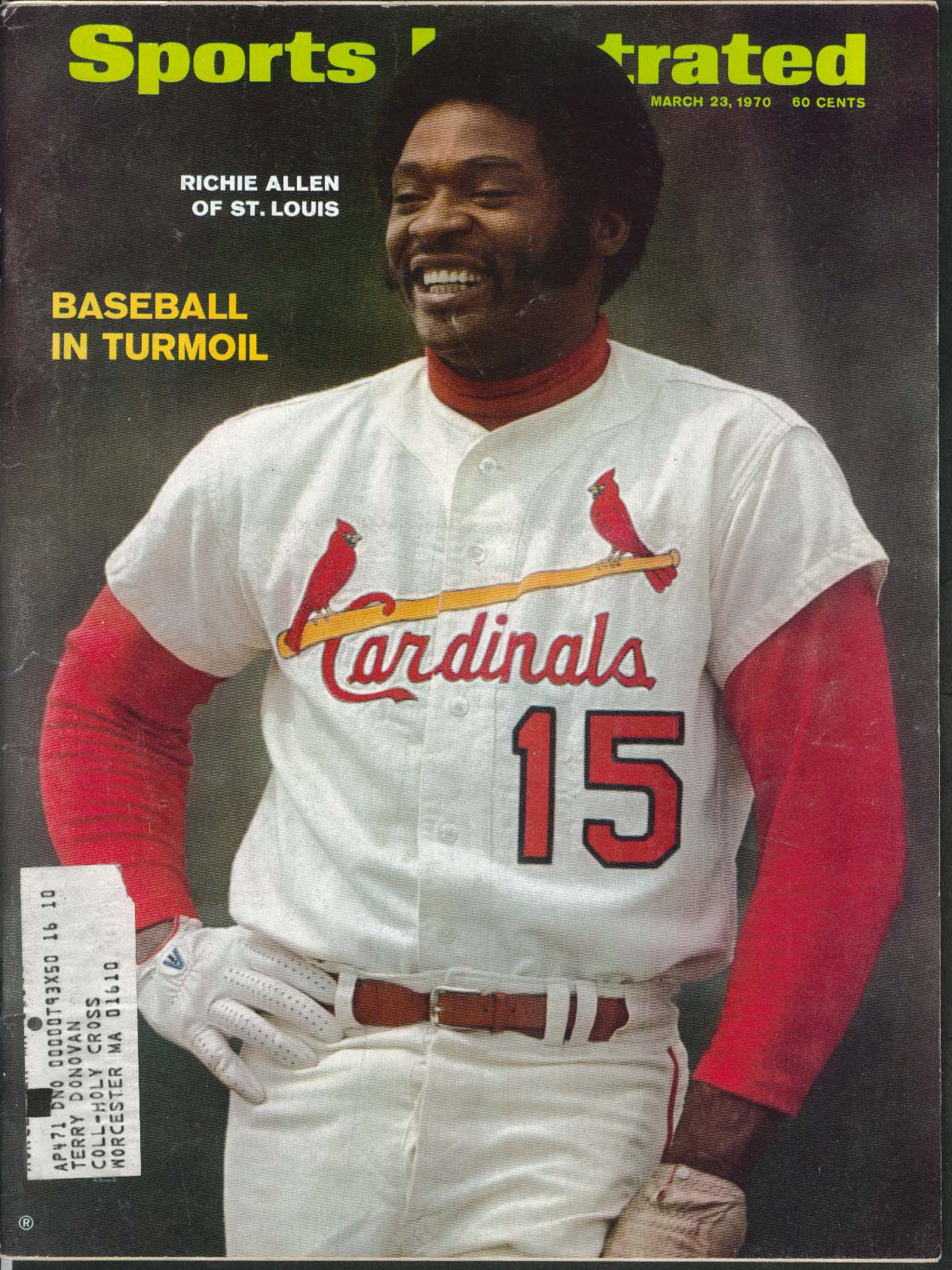 SPORTS ILLUSTRATED Richie Allen Gussie Busch Wendell Rosso 3/23 1970