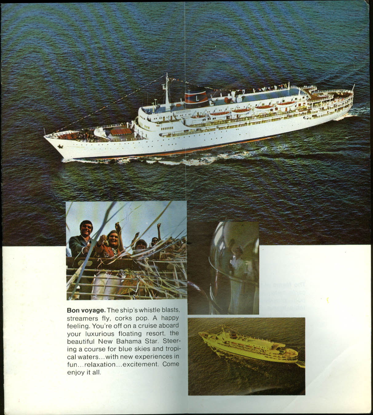 Eastern Steamship Lines S S New Bahama Star Cruise Brochure & deck plan ...