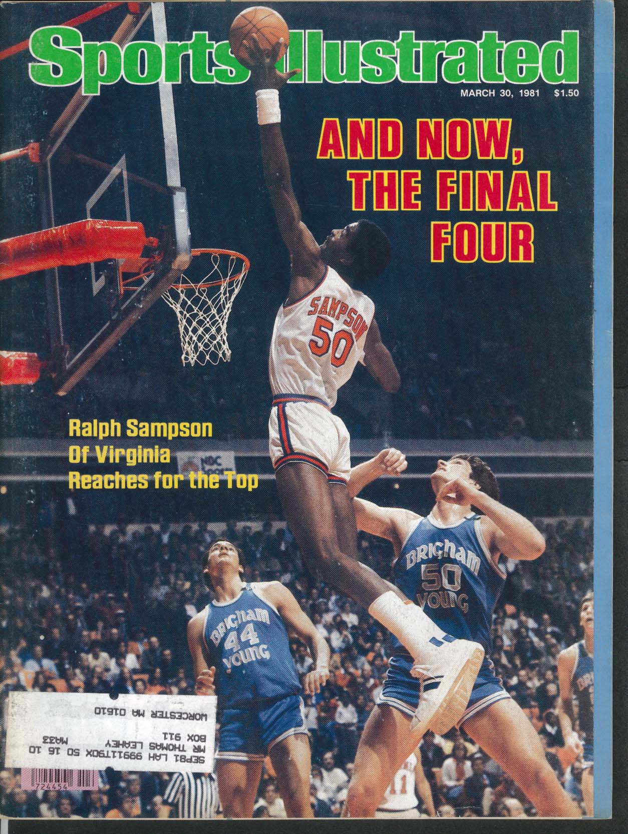 SPORTS ILLUSTRATED Ralph Sampson Johnny Bench Ronnie Darling 3/30 1981