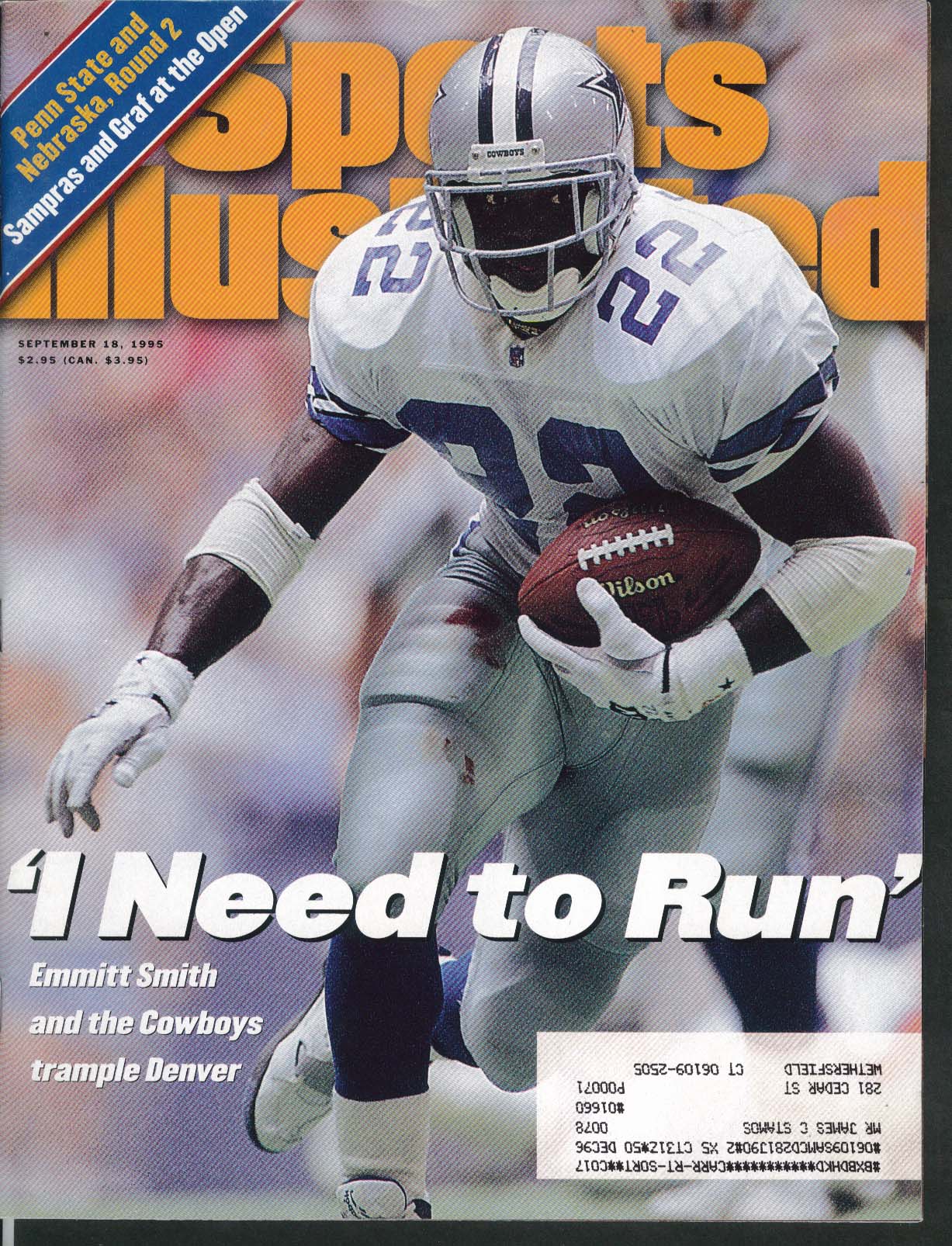 SPORTS ILLUSTRATED Emmitt Smith Steffi Graf Pete Sampras Davey Johnson ...