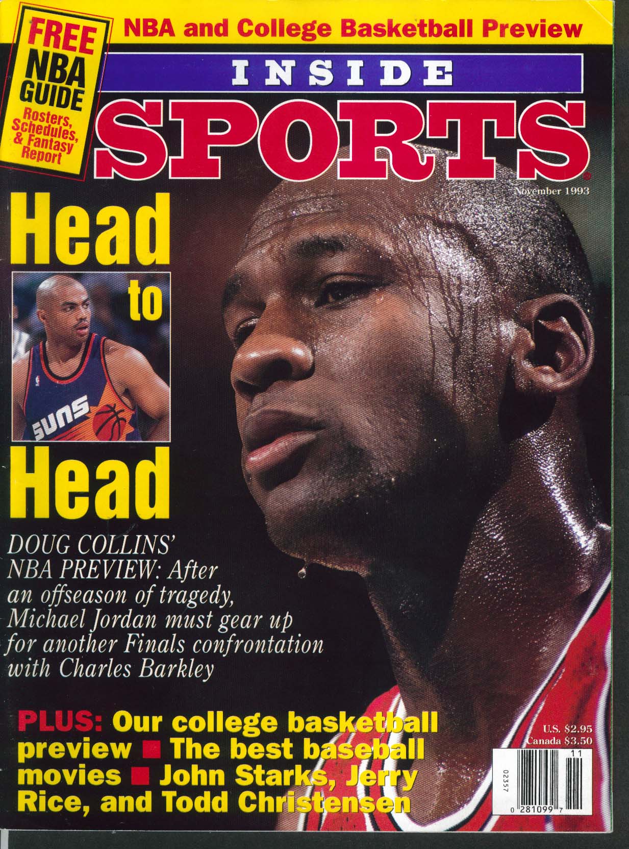 INSIDE SPORTS Michael Jordan Charles Barkley John Starks Jerry Rice 11 1993