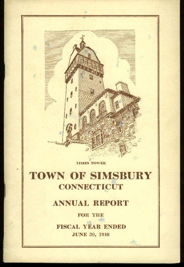 Town of Simsbury Connecticut Annual Report 1946